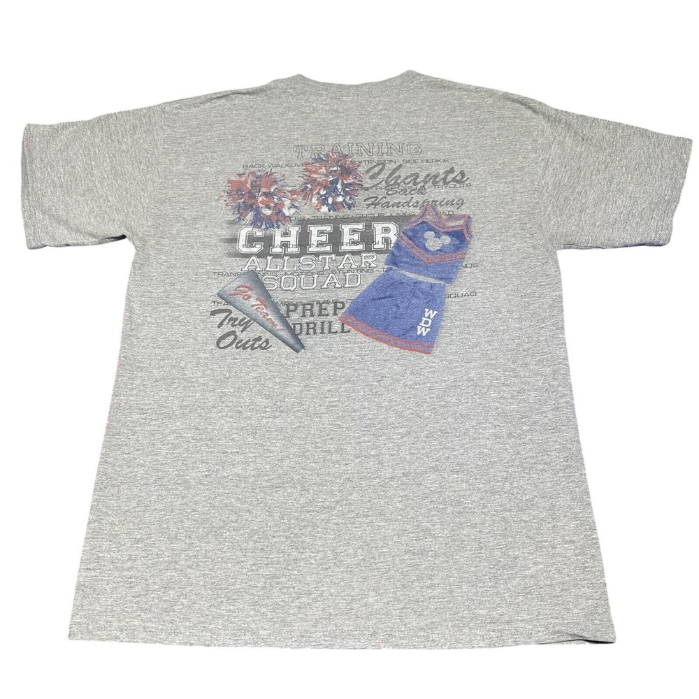 Vintage Y2K Walt Disney World Cheerleading All Star Squad T-Shirt Size Medium
